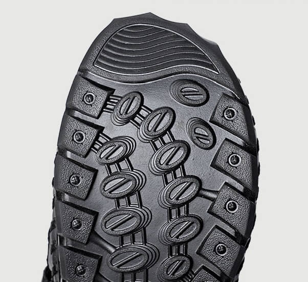 Kaegreel Men's Rubber Toe Cap Leather Handmade Breathable Water Sandals