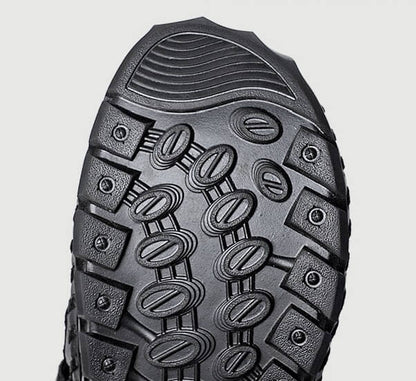 Kaegreel Men's Rubber Toe Cap Leather Handmade Breathable Water Sandals
