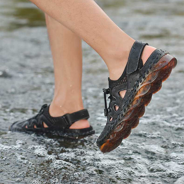 kaegreel handmade leather shoes sandals slippers 31281 black 