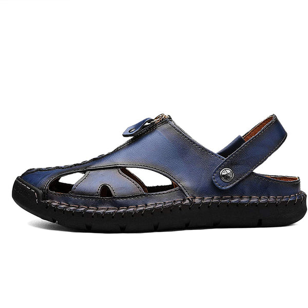 kaegreel handmade leather shoes sandals slippers 31304 blue