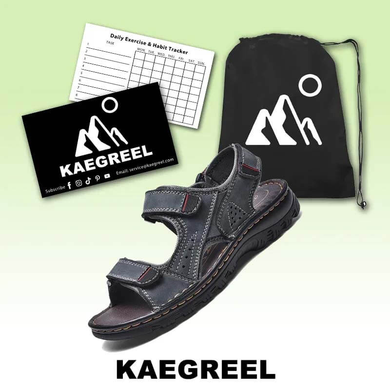 Sandales masculines extérieures en cuir authentique respirant sandales masculines en cuir fait à la main les sandales de plage masculine