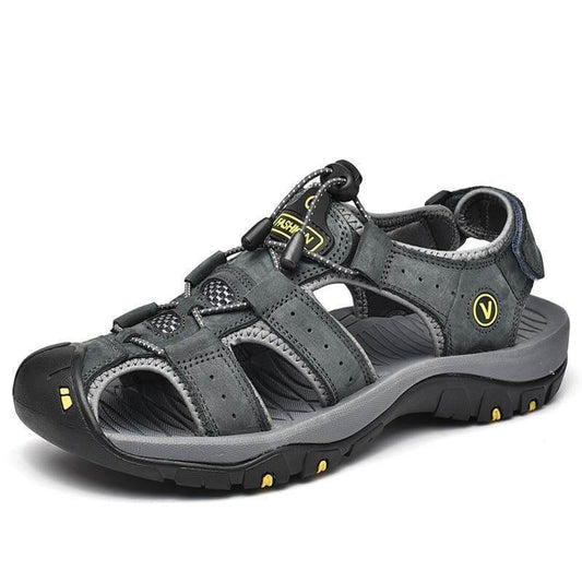 Herren Sommer Sandalen aus echtem Leder Mode Hausschuhe