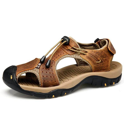 Sandalias de cuero de cuero Zapatos de senderismo