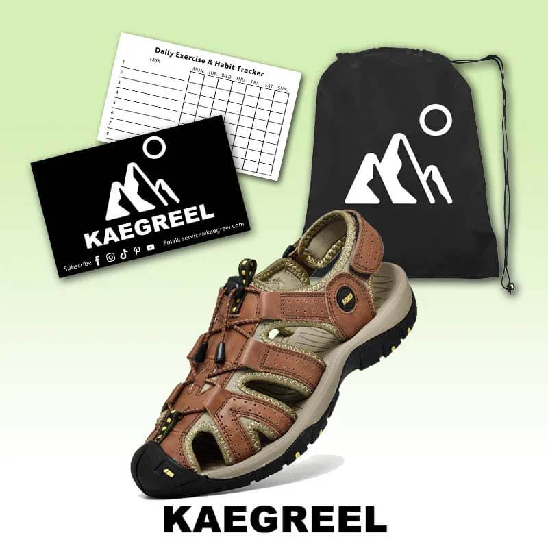 Hombres Cow Wide Breathable sin deslizamiento Cerrado Toe Wading sandalias al aire libre