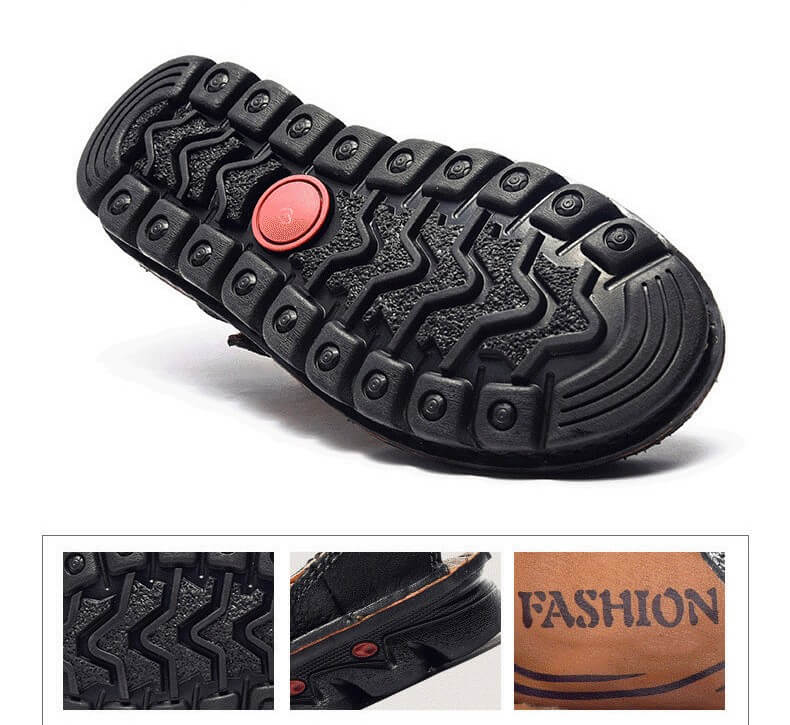 Hochwertige Sandalen aus Rindsleder für den Sommer im Freien, handgefertigte Herrensandalen, modische und bequeme Herren-Strandschuhe aus Leder