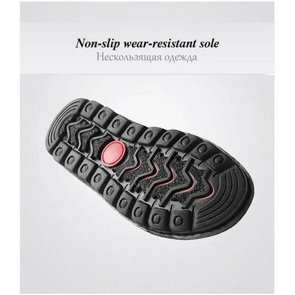 Hochwertige Sandalen aus Rindsleder für den Sommer im Freien, handgefertigte Herrensandalen, modische und bequeme Herren-Strandschuhe aus Leder