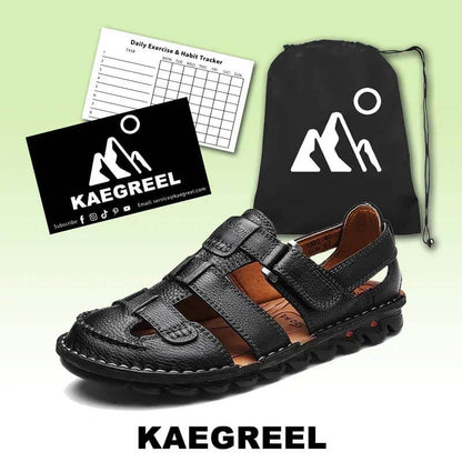 Hochwertige Sandalen aus Rindsleder für den Sommer im Freien, handgefertigte Herrensandalen, modische und bequeme Herren-Strandschuhe aus Leder