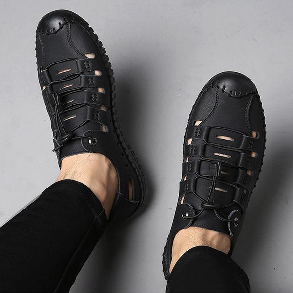 kaegreel handmade leather shoes sandals slippers 31349 black 