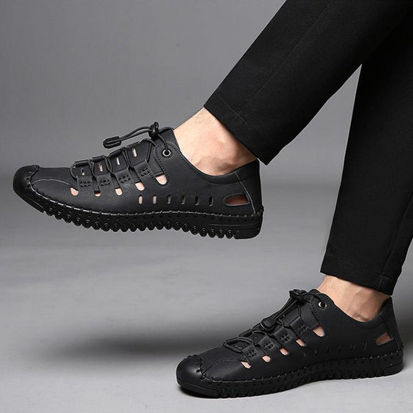 kaegreel handmade leather shoes sandals slippers 31349 black 