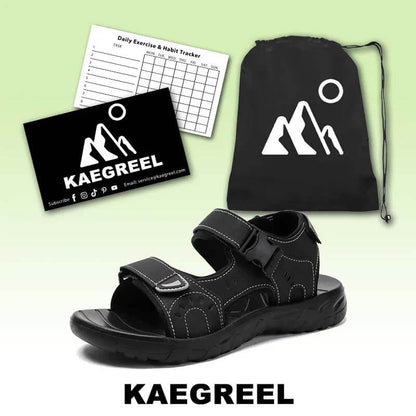 2025 夏季新款男士休闲魔术贴凉鞋户外透气轻便时尚百搭沙滩鞋男鞋