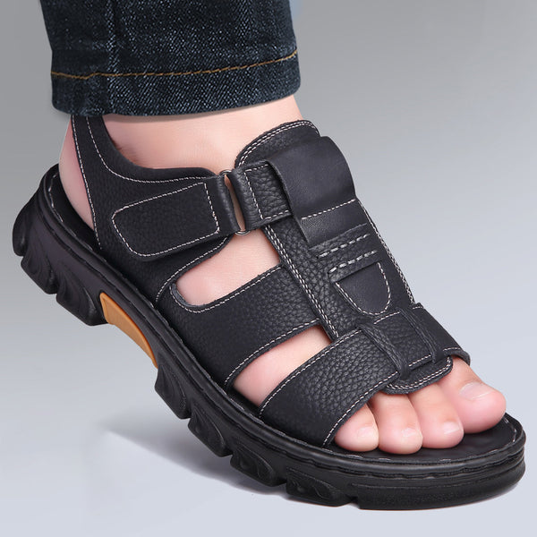 kaegreel handmade leather shoes sandals slippers 31565 black