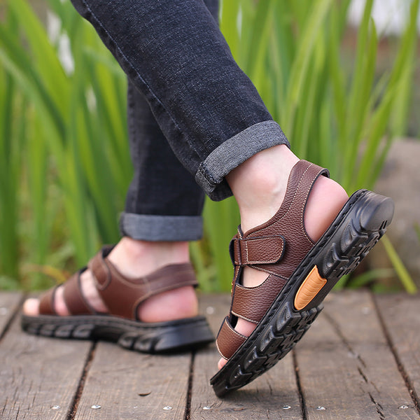 kaegreel handmade leather shoes sandals slippers 31565 brown