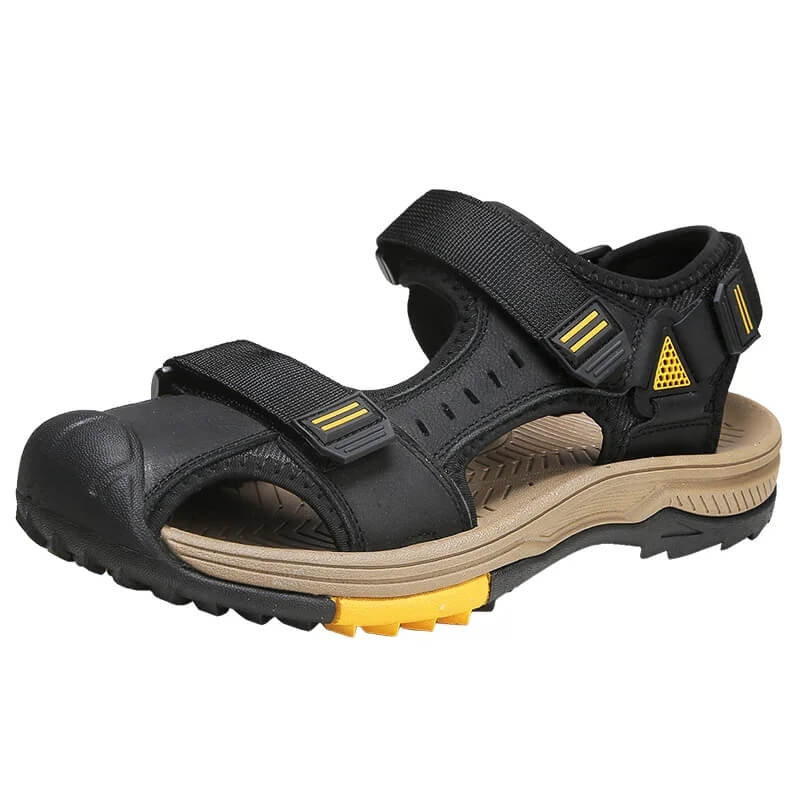 跨境大码凉鞋男 2024 夏季户外防滑包头凉鞋男士新款潮流休闲沙滩鞋