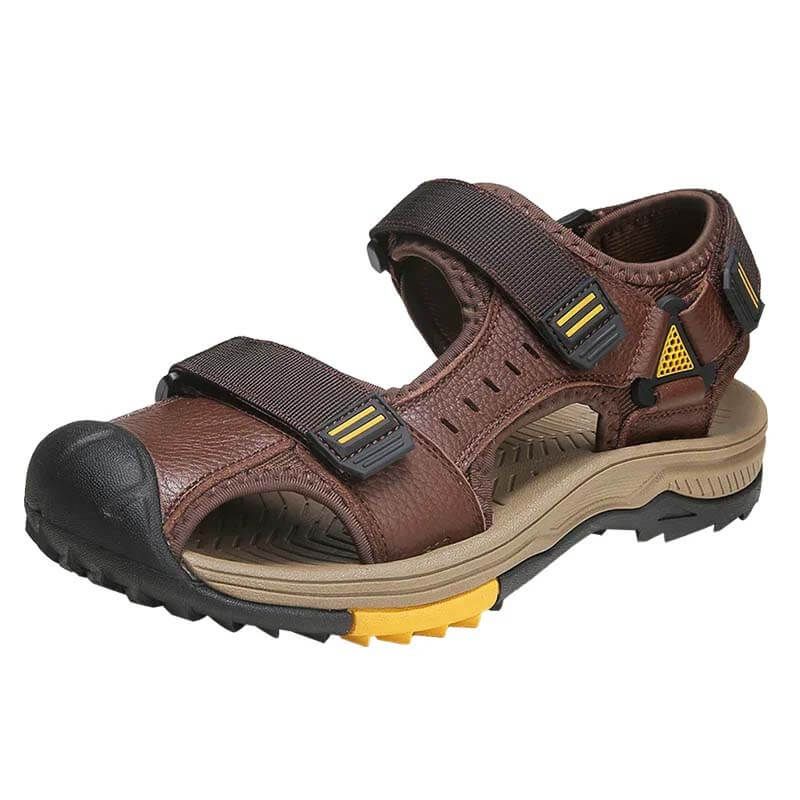 跨境大码凉鞋男 2024 夏季户外防滑包头凉鞋男士新款潮流休闲沙滩鞋