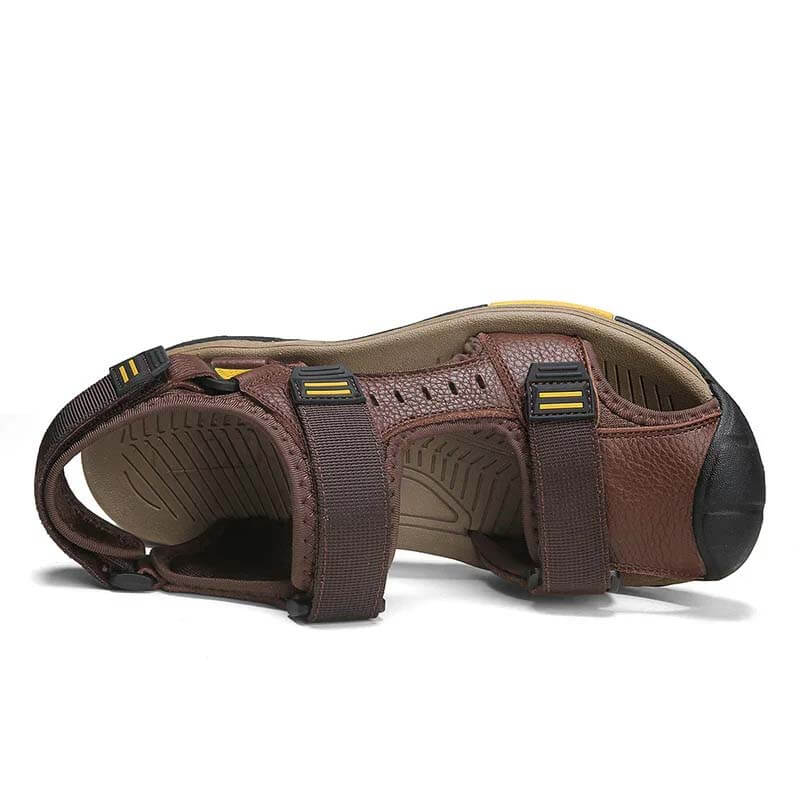 跨境大码凉鞋男 2024 夏季户外防滑包头凉鞋男士新款潮流休闲沙滩鞋