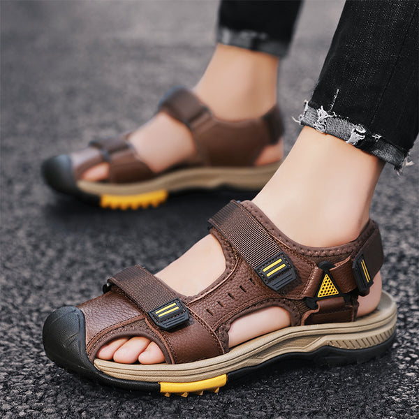 kaegreel handmade leather shoes sandals slippers 31566 brown