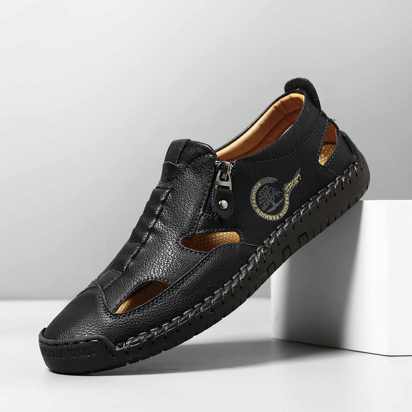 kaegreel handmade leather shoes sandals slippers 31568 black