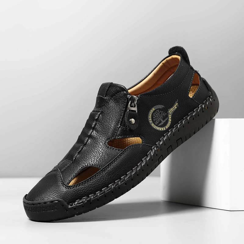 跨境爆款男士凉鞋爆款缝线拖鞋沙滩鞋户外运动风耐磨大码透气男鞋