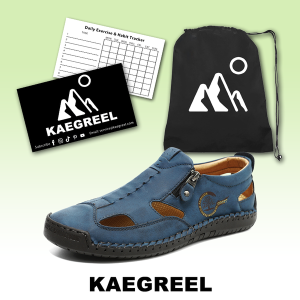 kaegreel handmade leather shoes sandals slippers 31568 blue