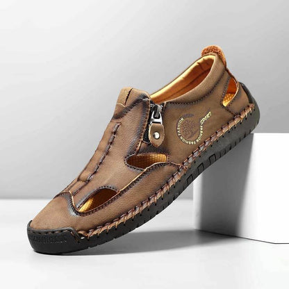 跨境爆款男士凉鞋爆款缝线拖鞋沙滩鞋户外运动风耐磨大码透气男鞋