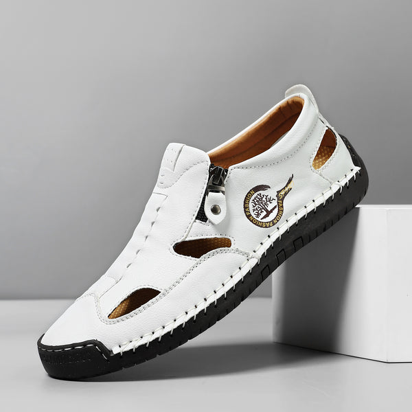 kaegreel handmade leather shoes sandals slippers 31568 white