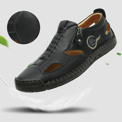 Men's Sandals Handstitching Slippers Beach Shoes Outdoor Sports Wear-resistant Breathable Shoes