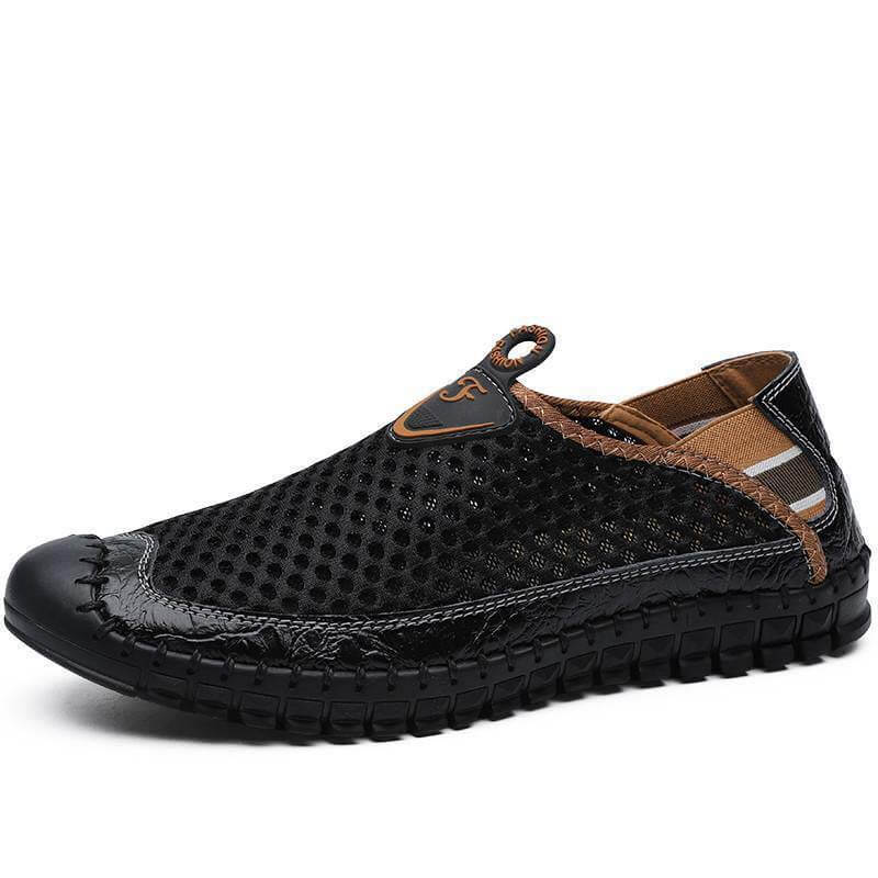 Kaegreel Couture d'Homme d'abeille en nid d'abeille macades douces mocassines respirantes chaussures de sport extérieures