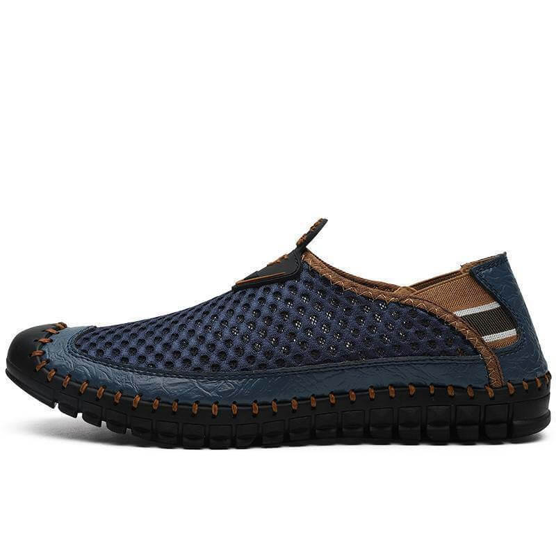 Kaegreel Menores de gran tamaño Hombres Puntas de agua de malla zapatos de agua resbalones al aire libre zapatillas de deporte