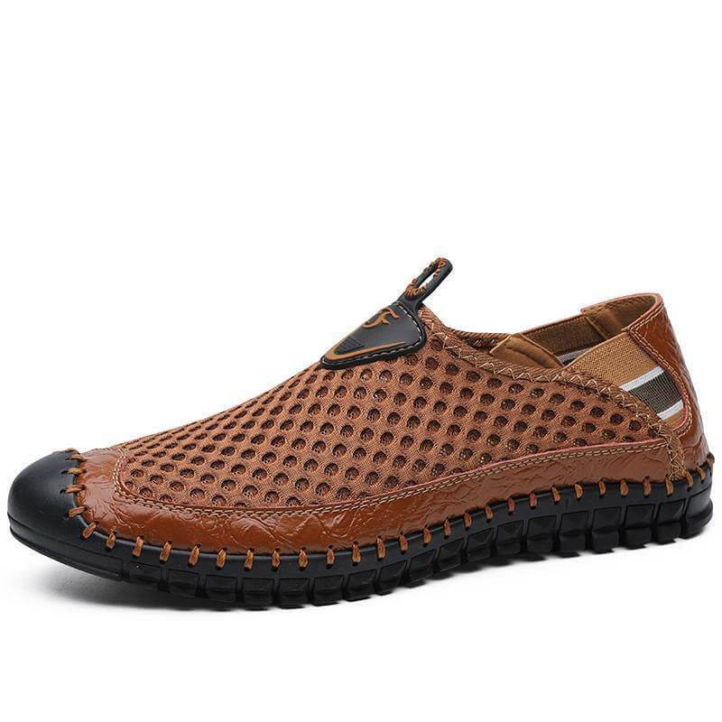 Kaegreel Couture d'Homme d'abeille en nid d'abeille macades douces mocassines respirantes chaussures de sport extérieures