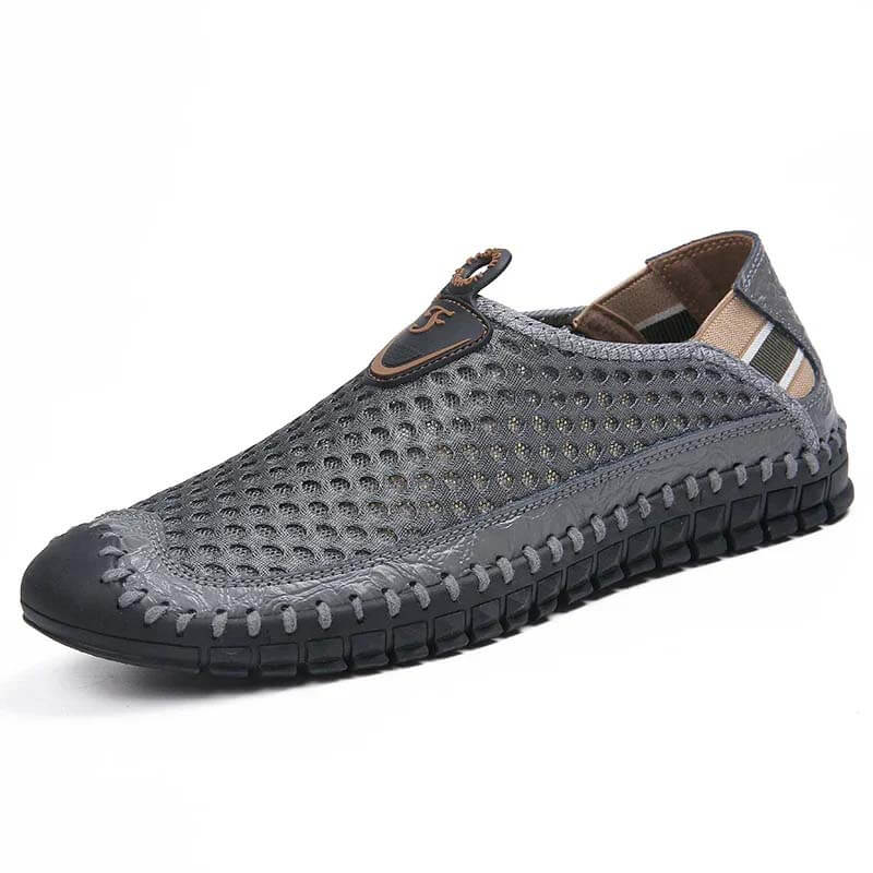 Kaegreel Couture d'Homme d'abeille en nid d'abeille macades douces mocassines respirantes chaussures de sport extérieures