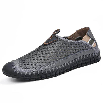 Kaegreel Couture d'Homme d'abeille en nid d'abeille macades douces mocassines respirantes chaussures de sport extérieures
