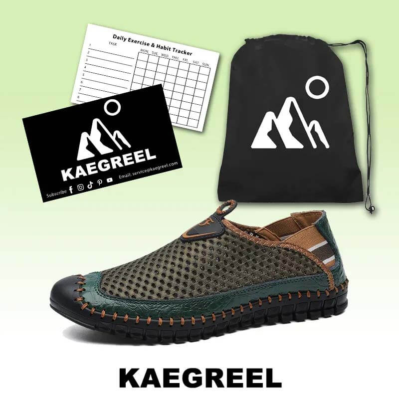 Kaegreel Menores de gran tamaño Hombres Puntas de agua de malla zapatos de agua resbalones al aire libre zapatillas de deporte