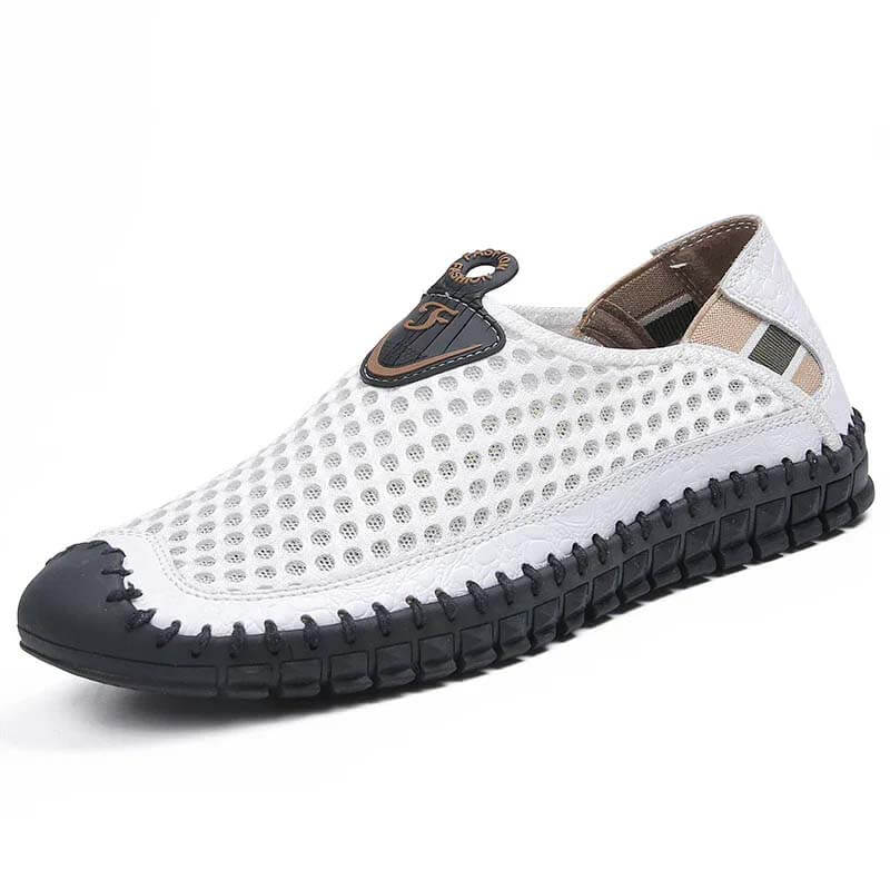 Kaegreel Couture d'Homme d'abeille en nid d'abeille macades douces mocassines respirantes chaussures de sport extérieures