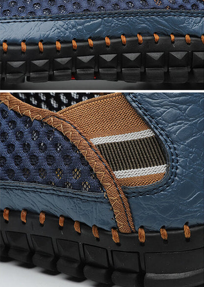 Kaegreel Grand taille Hommes Couture à la main maille chaussures d'eau en plein air Sneakers résistant à la glissement extérieure