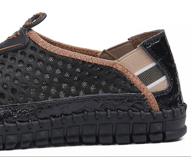 Kaegreel Grand taille Hommes Couture à la main maille chaussures d'eau en plein air Sneakers résistant à la glissement extérieure