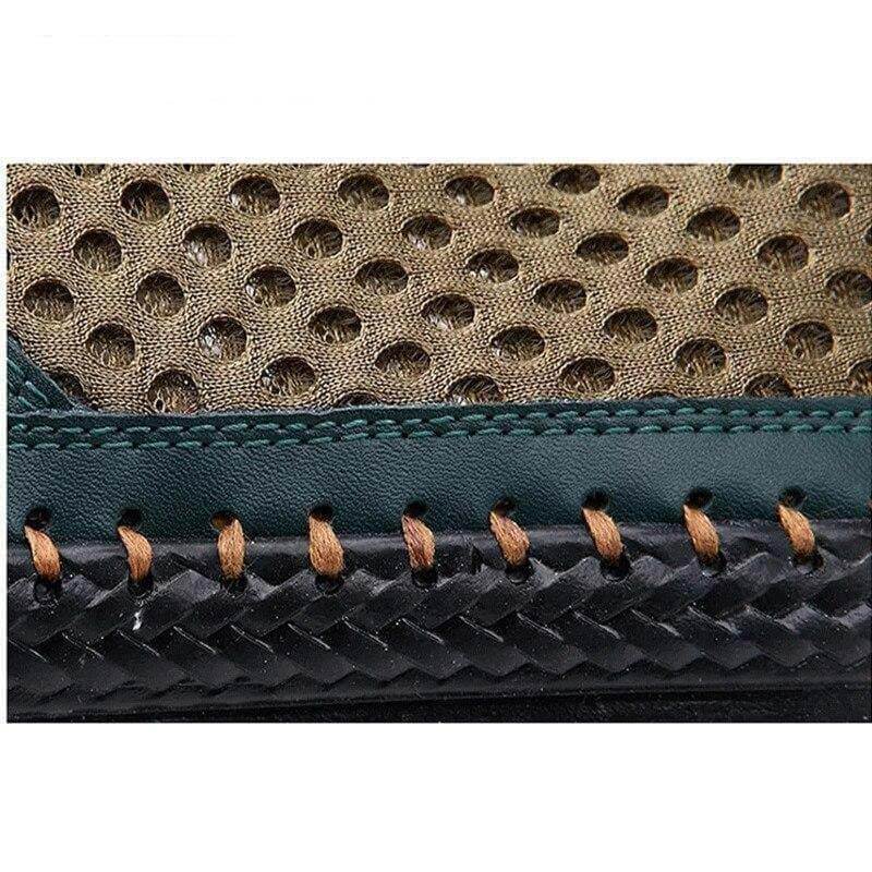 Summer Breathable Mesh Men Casual Shoes For Comfortable Handmade Men Lace-Up Loafers Men Shoes