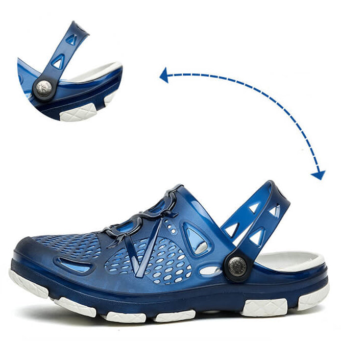 Kaegreel Men's Hollow Out Breathable Light Weight Beach Casual Sandals