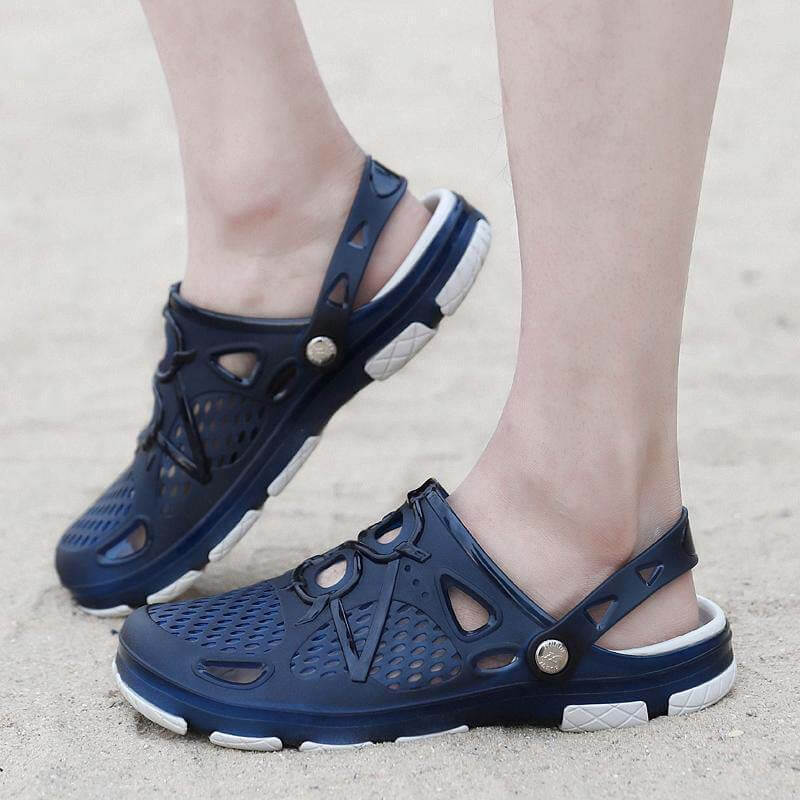 Kaegreel Hombre Hollow Out Peso ligero transpirable Playa Sandalias informales