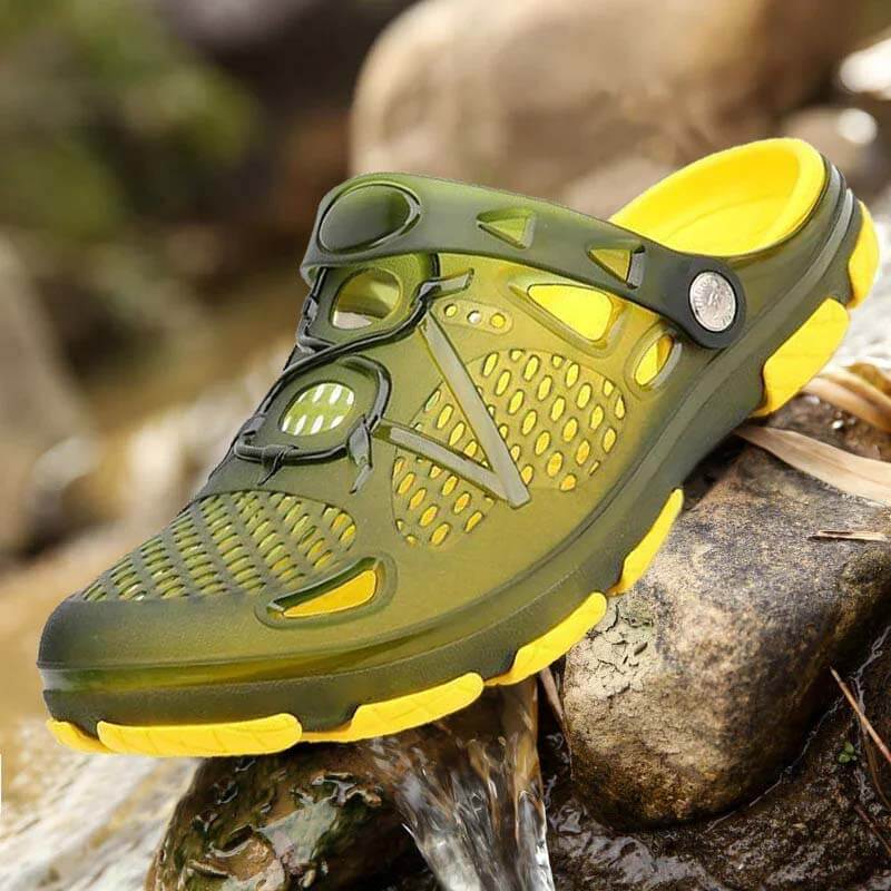 Kaegreel Hombre Hollow Out Peso ligero transpirable Playa Sandalias informales