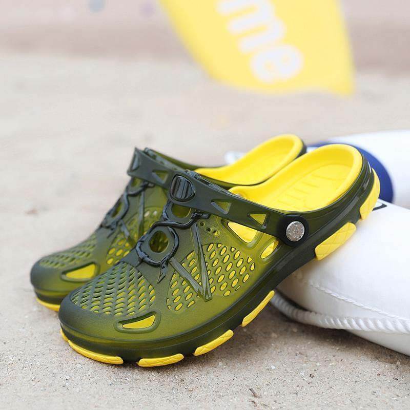 Kaegreel Hombre Hollow Out Peso ligero transpirable Playa Sandalias informales