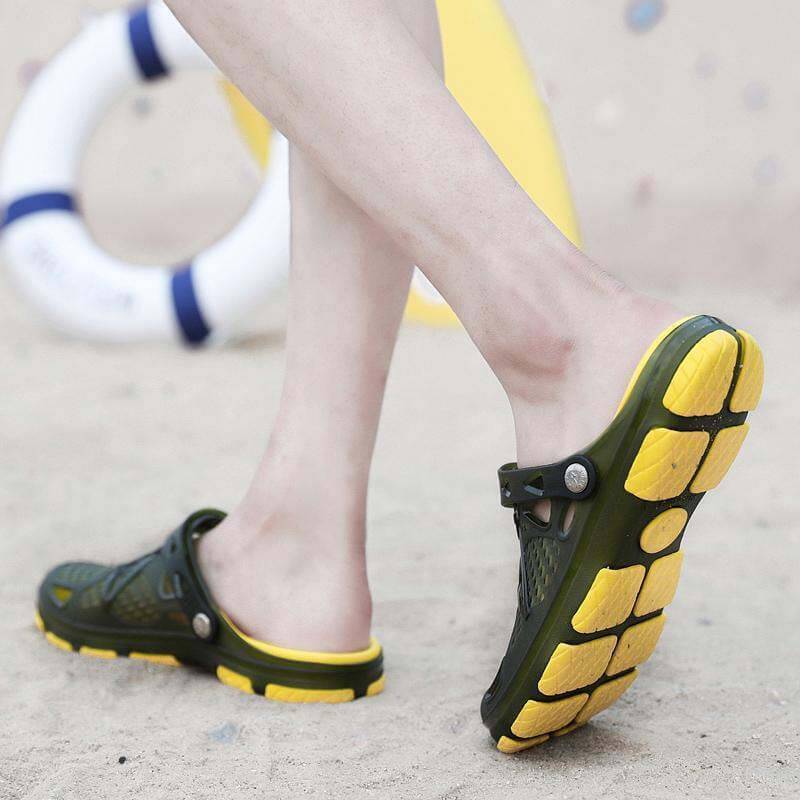 Kaegreel Hombre Hollow Out Peso ligero transpirable Playa Sandalias informales