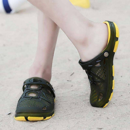 Kaegreel Hombre Hollow Out Peso ligero transpirable Playa Sandalias informales