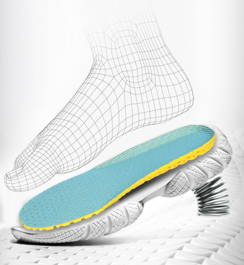 Can cut elastic breathable deodorant honeycomb mesh insole
