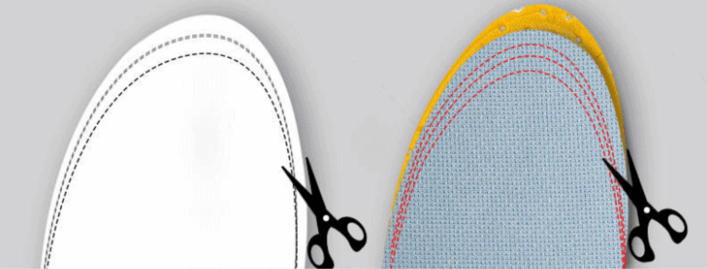 Can cut elastic breathable deodorant honeycomb mesh insole