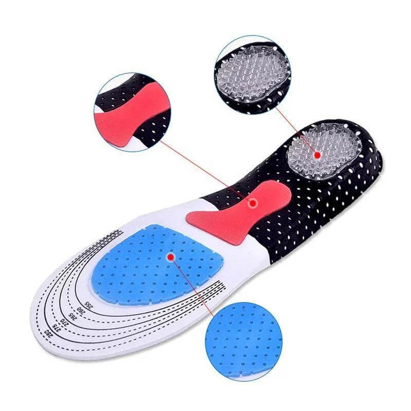Can cut elastic breathable deodorant shock absorption thickened honeycomb mesh insole