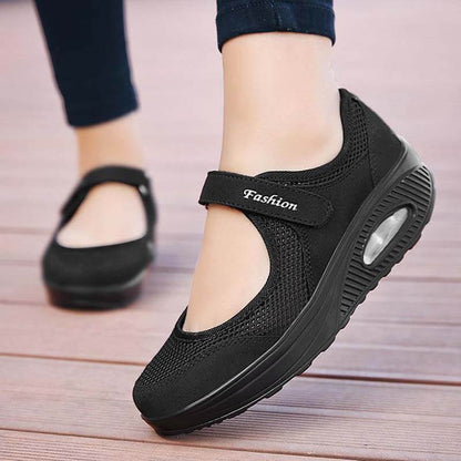 Women's Summer Breathable Mesh Fitness Sneaker Platform Sneakers