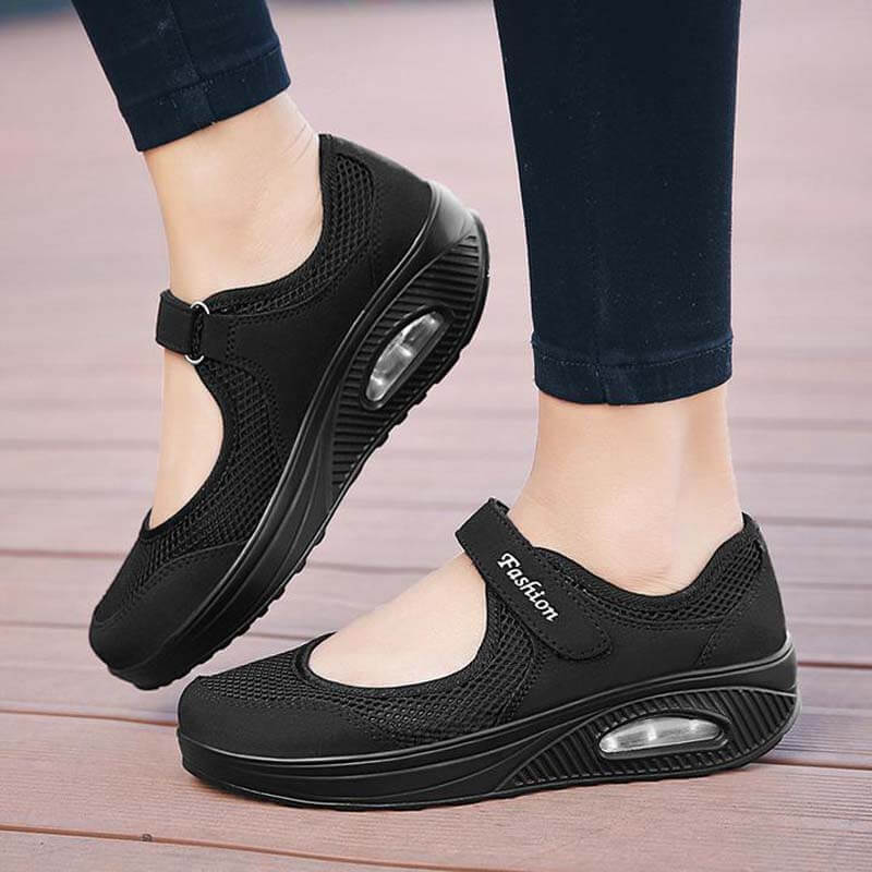 Women's Summer Breathable Mesh Fitness Sneaker Platform Sneakers