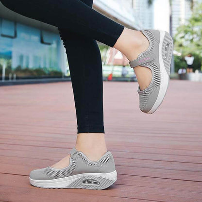 Women's Summer Breathable Mesh Fitness Sneaker Platform Sneakers