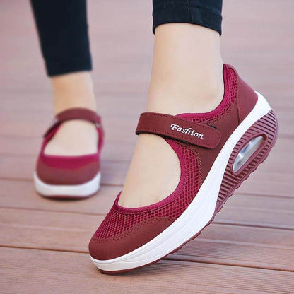 Women's Summer Breathable Mesh Fitness Sneaker Platform Sneakers