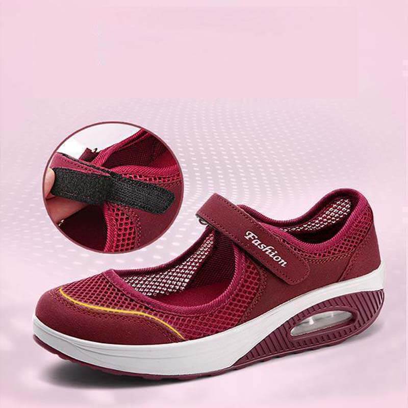 Women's Summer Breathable Mesh Fitness Sneaker Platform Sneakers